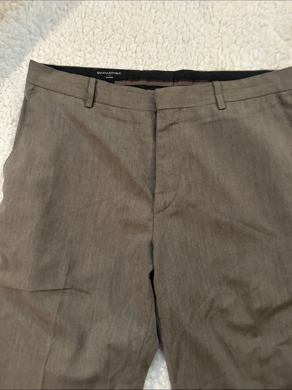 Banana Republic Men's Dress Pants - Olive